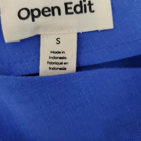 🔥Open Edit V Neck Linen Blend Blue Amparo Romper - Picture 3 of 8